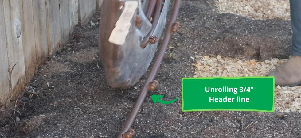 Urolling the header line for DIY Greenhouse drip Igrriation system