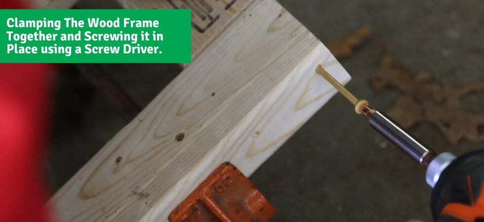 screwing the frame